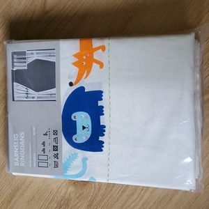 IKEA BARNSLIG RINGDANS Animals KIDS CURTAINS 47 X 98"